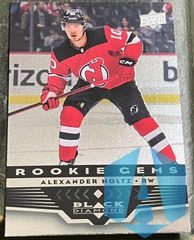 2021-22 Upper Deck Black Diamond Alexander Holtz #BD-12 Rookie Gems